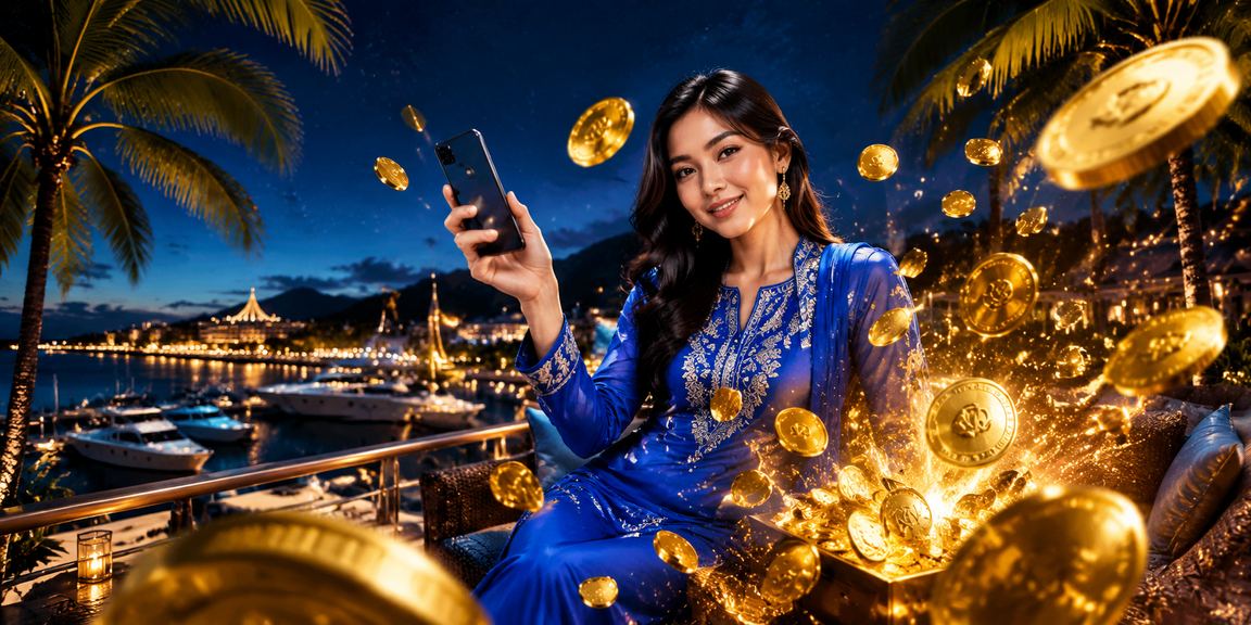 Pengguna Langkawi menggunakan telefon pintar untuk akses promosi kasino 4tube