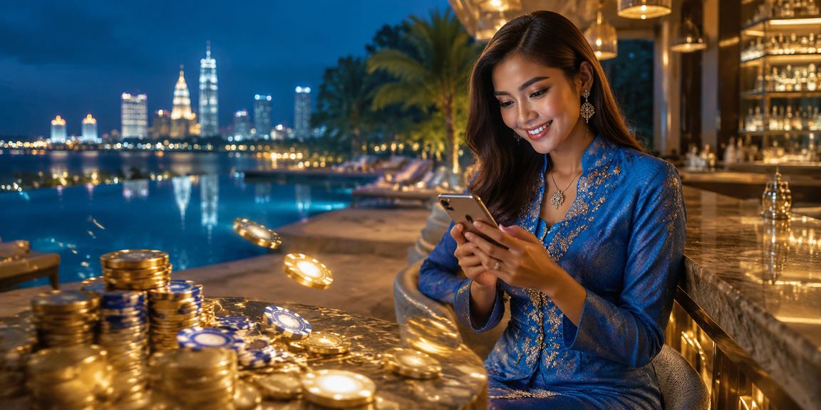 Pemain wanita Seremban berpakaian baju kurung menggunakan bonus deposit 4tube